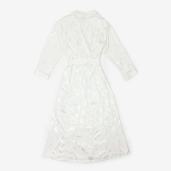 Victoria's Secret Floral Jacquard Robe Size P/S Vintage Gold Label Bridal - Picture 4 of 8
